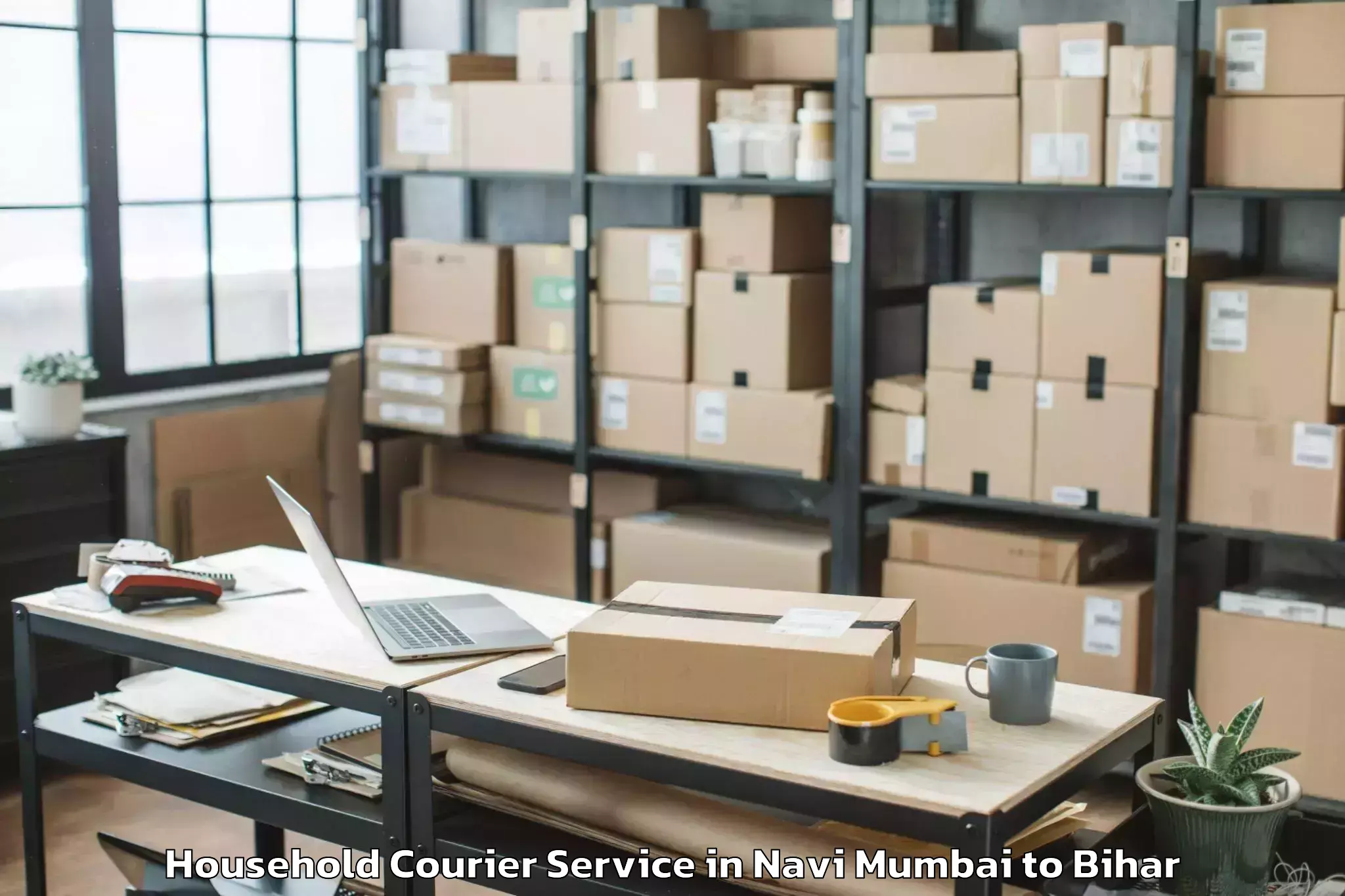 Easy Navi Mumbai to Lahladpur Household Courier Booking